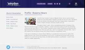 
							         Profile - Rowena Hearn - Weydon School								  
							    