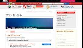 
							         Profile Universiti Pertahanan Nasional Malaysia - Where To Study ...								  
							    