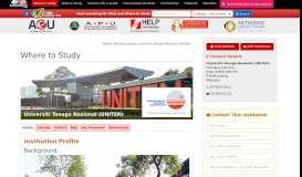 
							         Profile Universiti Tenaga Nasional (UNITEN) - Where To Study ...								  
							    