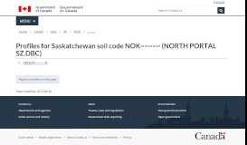 
							         Profiles for Saskatchewan soil code NOK~~~~~ (NORTH PORTAL SZ ...								  
							    