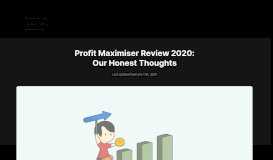 
							         Profit Maximiser review - Beating Betting								  
							    