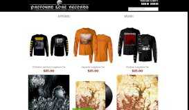 
							         Profound Lore Records | Online Store, Apparel, Merchandise & More								  
							    