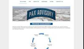 
							         Program Management - Pax Advisory								  
							    
