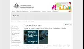 
							         Program Reporting | Department of Social Services, Australian ...								  
							    