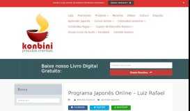 
							         Programa Japonês Online - Luiz Rafael - Konbini								  
							    