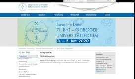 
							         Programm | TU Bergakademie Freiberg								  
							    