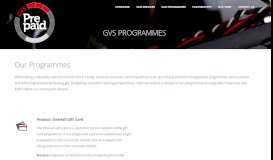 
							         Programmes - GVS PrePaid								  
							    