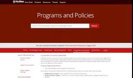 
							         Programs and Policies - McAfee support								  
							    