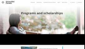 
							         Programs and Scholarships - Universities Canada								  
							    