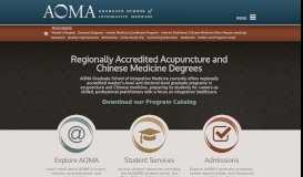 
							         Programs - AOMA Graduate School of Integrative Medicine								  
							    