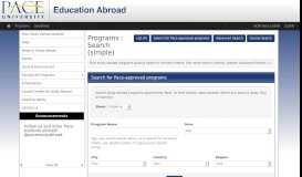 
							         Programs > Brochure > Pace Education Abroad								  
							    