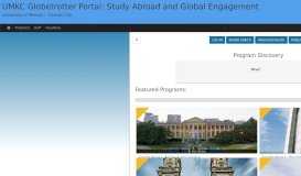 
							         Programs > Brochure > UMKC Globetrotter Portal: Study Abroad and ...								  
							    