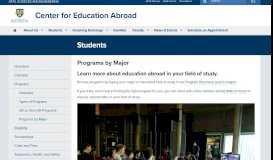 
							         Programs by Major : Center for Education Abroad : University of ...								  
							    