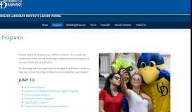 
							         Programs | ELI Agent Portal - WordPress at UD - University of Delaware								  
							    