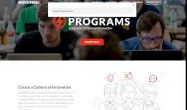 
							         Programs Jumpstart Employee Innovation - Brightidea								  
							    