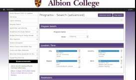 
							         Programs > Search (advanced) > Brits Abroad - Brits Abroad - Albion ...								  
							    