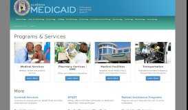 
							         Programs & Services - Alabama Medicaid								  
							    