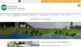 
							         Programs & Services | Gibson Electric Membership Corporation								  
							    
