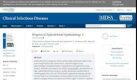 
							         Progress in Typhoid Fever Epidemiology | Clinical Infectious Diseases ...								  
							    