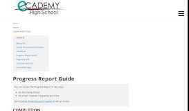 
							         Progress Report Guide - eCADEMY Magnet School - School Loop								  
							    