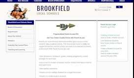 
							         Progressbookparentaccess - Brookfield Local Schools								  
							    