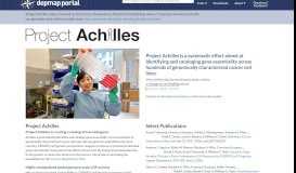 
							         Project Achilles - DepMap								  
							    