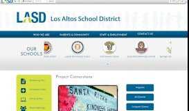 
							         Project Cornerstone - Los Altos School District								  
							    
