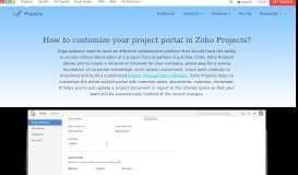 
							         Project Customization Online : Zoho Projects								  
							    