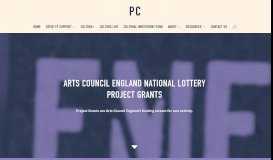 
							         Project Grants - Plymouth Culture								  
							    