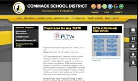 
							         Project Lead the Way (PLTW) - Commack Schools								  
							    