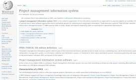 
							         Project management information system - Wikipedia								  
							    