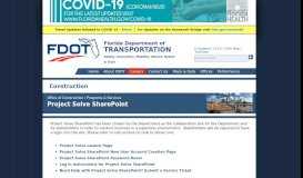
							         Project Solve SharePoint - FDOT								  
							    