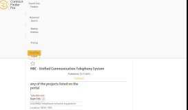 
							         Projects listed portal - Hbc unified communication telephony system								  
							    