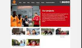 
							         Projects - Manchester United Foundation								  
							    