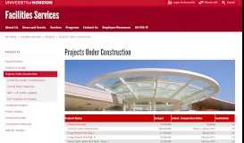 
							         Projects Under Construction - University of Houston								  
							    