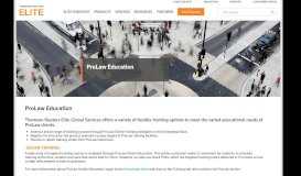 
							         ProLaw Education - Thomson Reuters Elite								  
							    