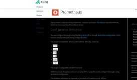 
							         Prometheus plugin | Kong								  
							    