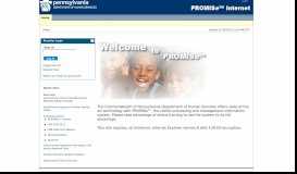 
							         PROMISe™ Internet Portal > Home								  
							    