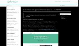 
							         Promote on your Career Portal - Breezy HR								  
							    