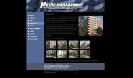 
							         Properties - Metro Management Development, Inc.								  
							    