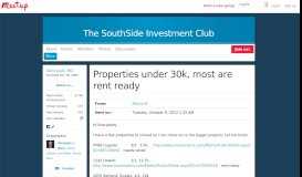 
							         Properties under 30k, most are rent ready - The SouthSide Investment ...								  
							    