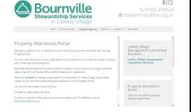
							         Property Alterations Portal - Bournville Stewardship Services in ...								  
							    