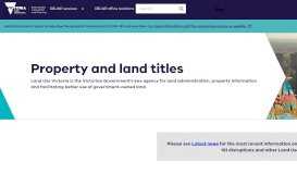 
							         Property and land titles								  
							    