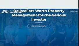 
							         Property Frameworks Dallas/Fort Worth								  
							    
