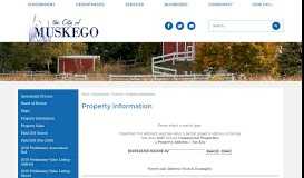 
							         Property Information | Muskego, WI - City of Muskego								  
							    