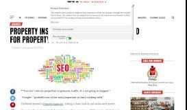 
							         PROPERTY INSPECTOR: HOW IMPORTANT IS SEO FOR ...								  
							    