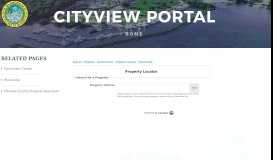 
							         Property Locator - CityView Portal								  
							    