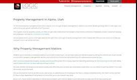 
							         Property Management | Alpine, Utah | Logic Property Management								  
							    