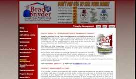 
							         Property Management - Brad Snyder - Sierra Vista Realty - Sierra ...								  
							    
