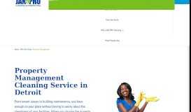 
							         Property Management Cleaning Service in Detroit | JAN-PRO								  
							    